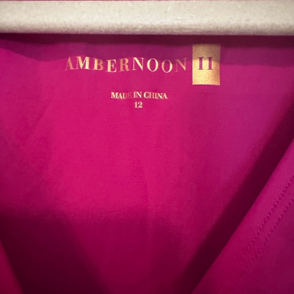 AmberNoon II by Dr. Erum Ilyas UPF 50 Flutter Sleeve One-Piece Berry Fuchsia - Picture 5 of 9